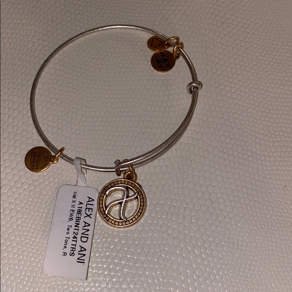 Alex and Ani Letter Bangle
